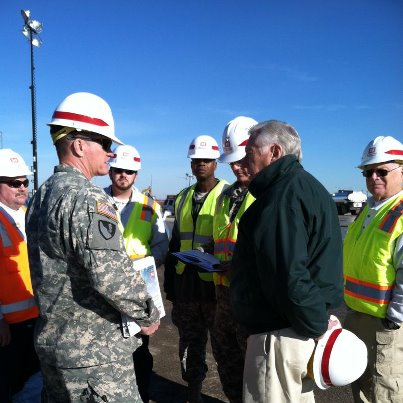 Photo: Today, I visited the Rockaway Peninsula in Queens, New York with Congressman Meeks and the US Army Corps of Engineers to see firsthand the devastating damage from Hurricane Sandy. http://1.usa.gov/XvAWla