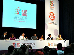 Congresswoman Lee Speaking on a Panel at the International AIDS Conference