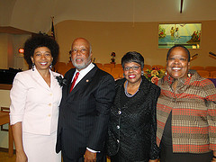 Thompson with Judge Carey McCray, Clerk Hansell and Attorney Hill
