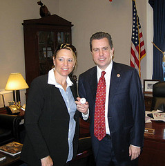Congressman Boren meets with Annika Sorenstam about physical education programs