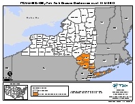 Map of declared counties for [New York Hurricane Sandy (DR-4085)]