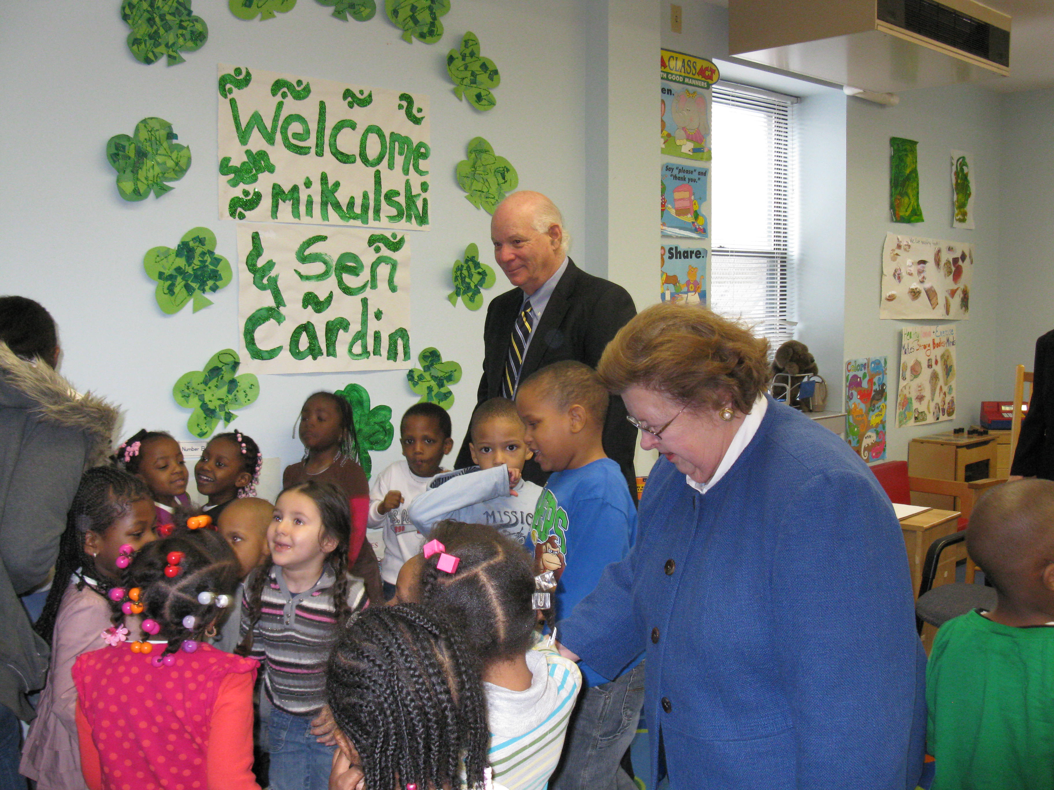 Senator Mikulski visits Head Start classroom