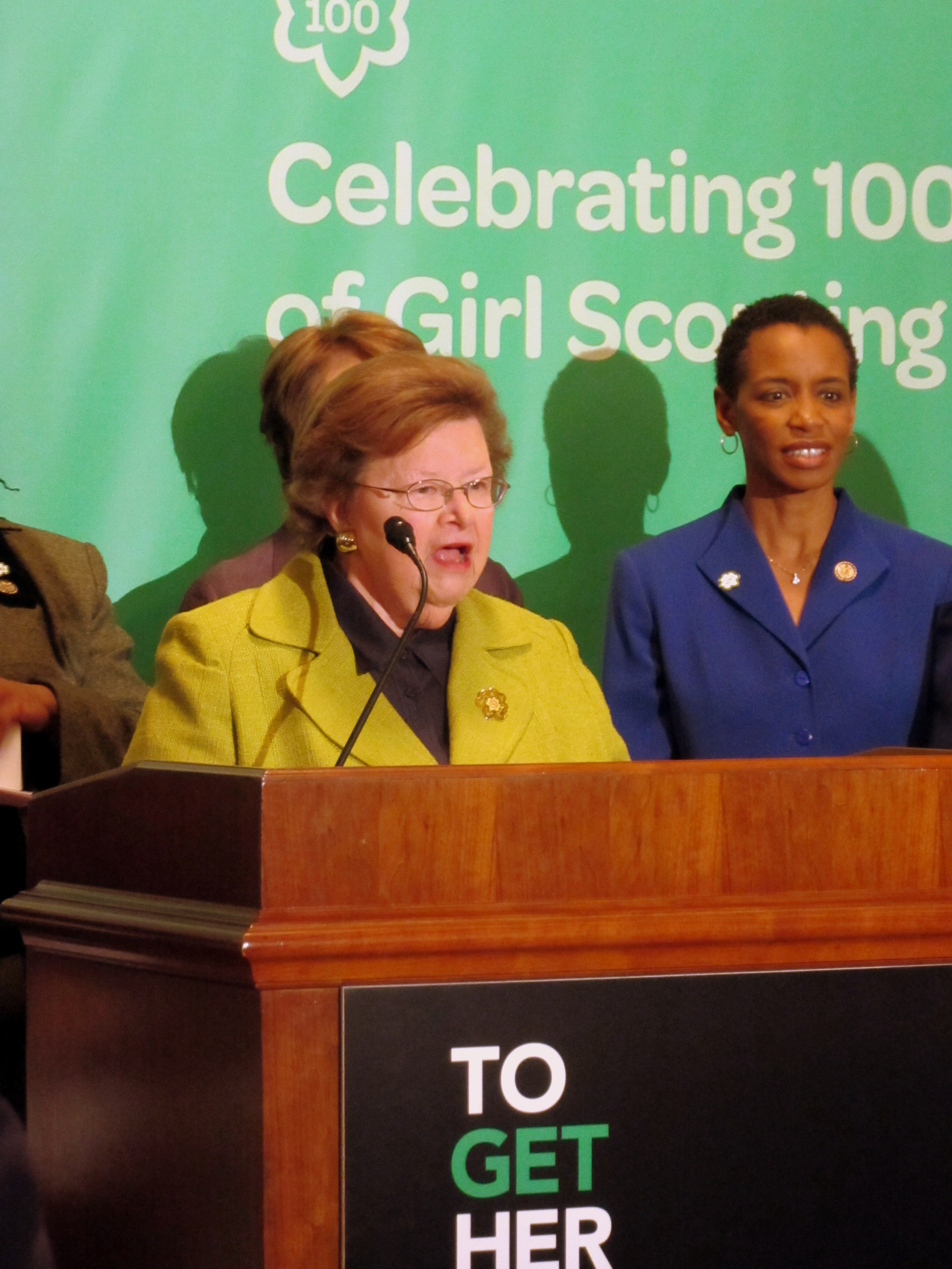 Mikulski Kicks Off Girl Scouts of the USA 100th Anniversary Celebration