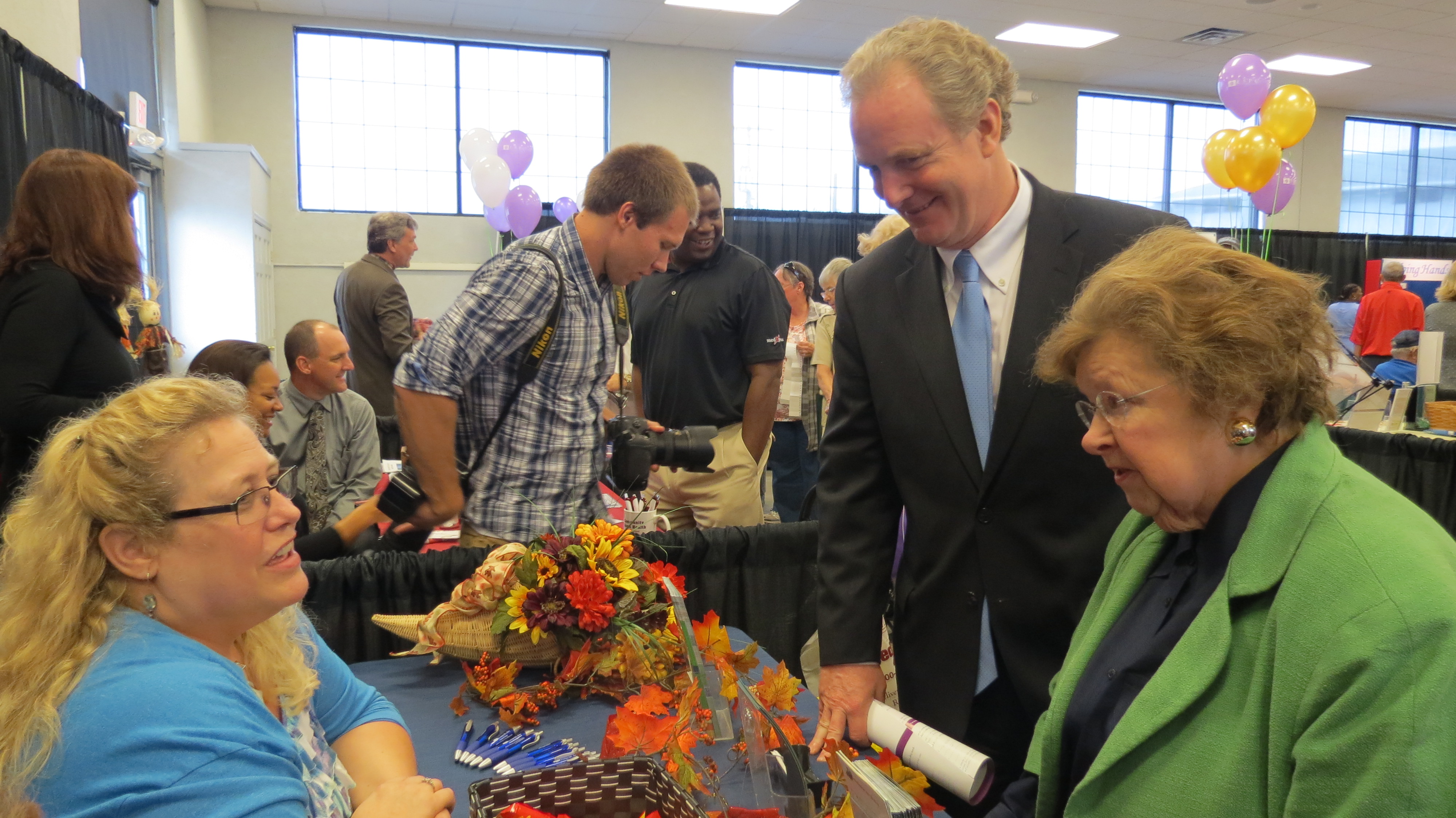 Senator Mikulski and Congressman Chris Van Hollen toured the Frederick Senior Expo.