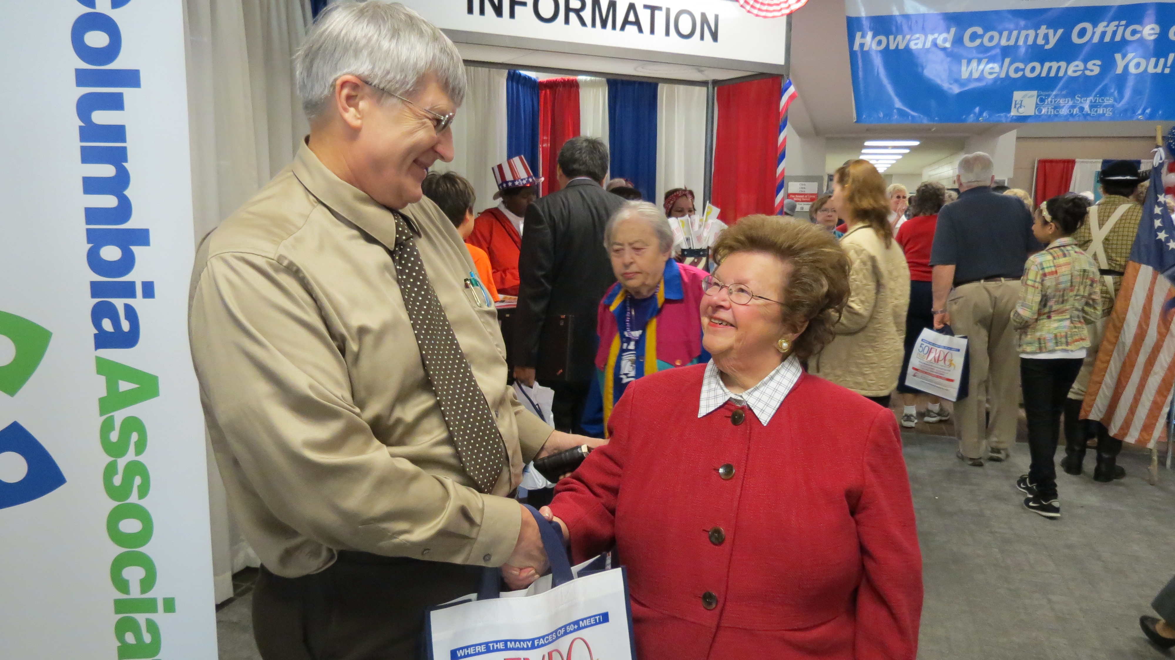 Senator Mikulski toured the Howard County Senior Expo.