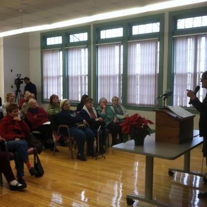 Photo: Rosa visited with seniors in Branford today to discuss the fiscal cliff negotiations and importance of protecting Social Security, Medicare and Medicaid benefits.