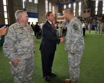 Menendez Supports Troops at Deployment Ceremony
