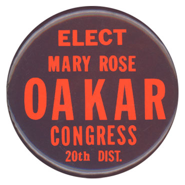 Mary Rose Oakar Button, 1979