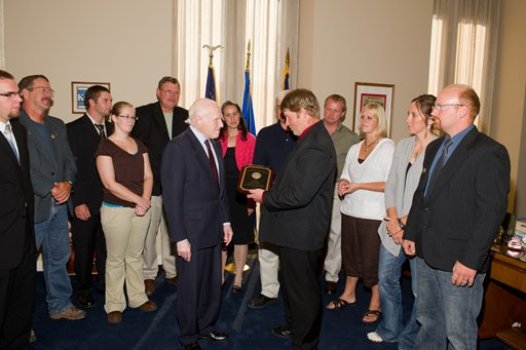Senator Kohl Receives the National Farmers Union?s 2010 Golden Triangle Award