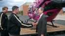 Rep Herger is briefed by Chris Hall regarding medical services provided by PHI Air Medical