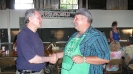 Rep Herger thanks Frank Muse for all his work in putting on the bbq fundraiser for local youth