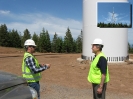 Rep Herger tours the Hatchet Ridge Wind Farm near Burney with Jed VanSciver, project manager