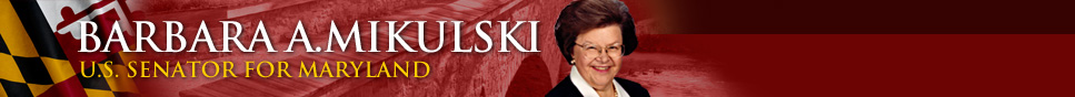 Barbara A. Mikulski - U.S. Senator for Maryland