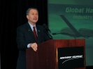 Rep. Herger gives the keynote speech at the Global Hawk/BAMS Enterprise Industry Event