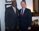 Rep. Herger meets with former NFL wide receiver Tim Brown to discuss improving health in America