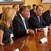 At a meeting with the “Fix the Debt” coalition, Speaker John Boehner discusses a balanced approach to averting the fiscal cliff by cutting spending and closing special-interest tax breaks. November 28, 2012. (Official Photo by Bryant Avondoglio)

--
This official Speaker of the House photograph is being made available only for publication by news organizations and/or for personal use printing by the subject(s) of the photograph. The photograph may not be manipulated in any way and may not be used in commercial or political materials, advertisements, emails, products, promotions that in any way suggests approval or endorsement of the Speaker of the House or any Member of Congress.