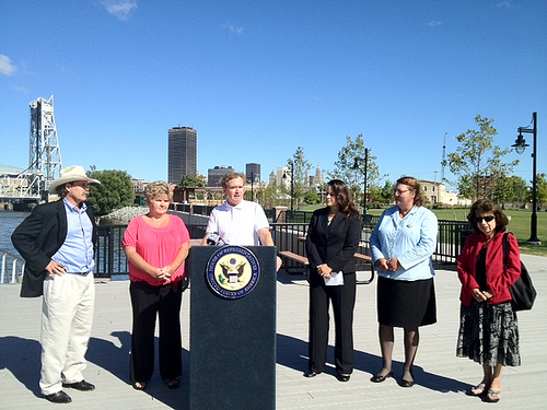 September 10, 2012 - Congressman Higgins and Community Stakeholders Discuss Need to Act Swiftly on Creation of Ohio Street Riverfront Parkway