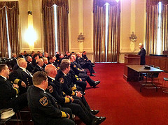 Speaking to Long Island Fire Chiefs