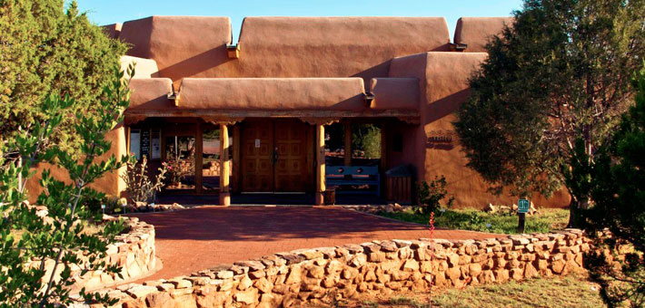 Photo of visitor center at Pecos National Historical Park