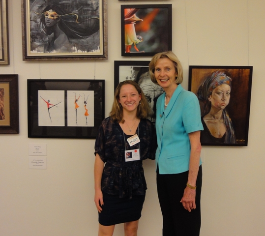 Photo of 2012 Art Competition Winner and Rep. Lois Capps