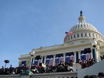 Capitol decorated for inauguration
