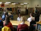Congressman Kurt Schrader meets with students, parents and teachers at Molalla River Middle School in Molalla
