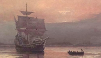 MayflowerHarbor_William_Halsall-1882