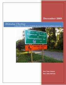Stimulus Checkup Dec 09 Oversight Report image