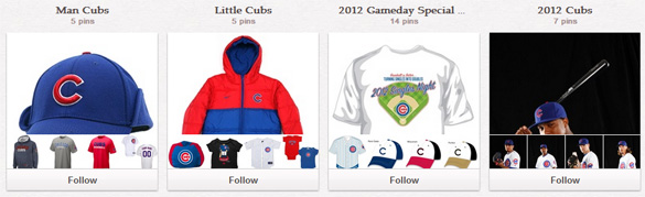 Follow the Cubs on Pinterest