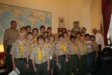 10th District Boy Scouts Visit the Capitol 