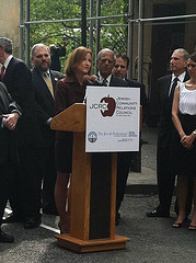Congresswoman Hayworth speaks to the Jewish Community Relations Council