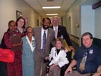 Green visits the staff and patients at The Michael E. DeBakey VA Medical Center.