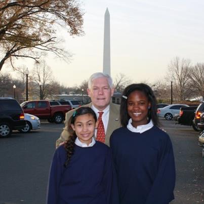 Photo: This morning, I enjoyed meeting students from West Dallas Community School at the White House.