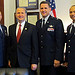 Congressman Wally Herger with the senior leadership of Beale AFB's 940th Wing