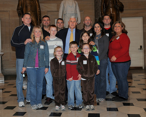 Congressman Pence, Indiana National Guardsmen and their families