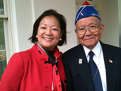 D.C. - Congresswoman Mazie Hirono and Terry Shima, Executive Director of the Japanese American Veterans Association