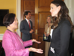 Congresswoman Mazie Hirono and Jennifer Garner