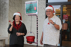 Congresswoman Mazie Hirono Rings Bell for Salvation Army in Kaneohe