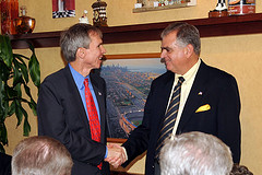 Lipinski Talks with DOT Secretary LaHood at Central Avenue Bypass Event