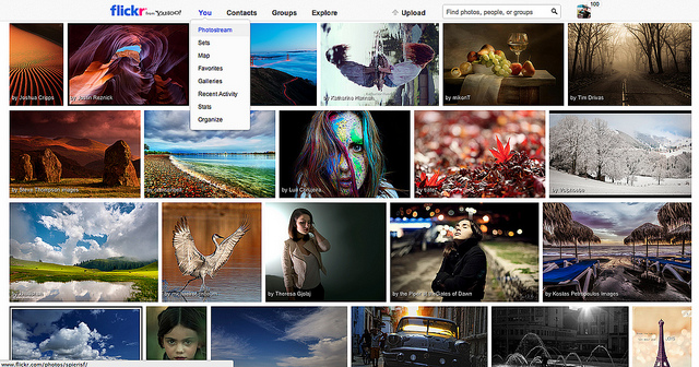 Flickr's new Global Navigation and Explore