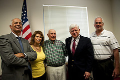 Congressman Larson with John Marziale and his family