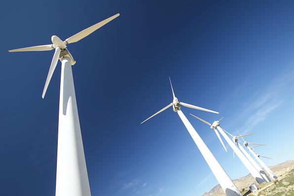 Energy issue, photo of wind mills