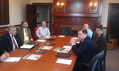 Congressman Guinta discusses economic development in Dover with city and business leaders in Dover, NH 