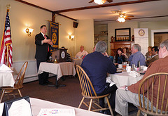 Congressman Guinta addresses constituents at the Londonderry Rotary Meeting
