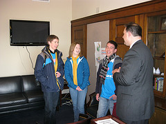 Students from St. Anthony's School meet with Congressman Guinta in his office in Washington