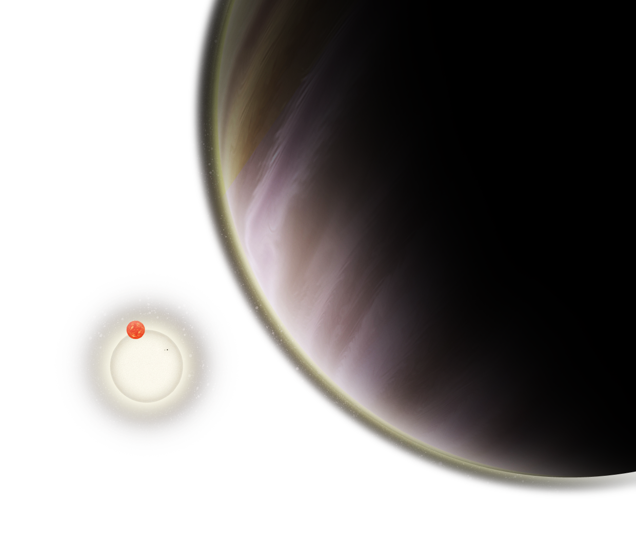 Artist concept of exoplanets