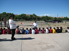 Rep. Lujan Speaks to Students at a Drug Prevention Event with the National Guard