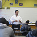 Rep. Lujan talks to a classroom about renewable energy