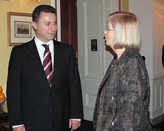 Congresswoman Candice Miller with Prime Minister Nikola Gruevski
