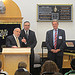 Principal Rabbi Shraga Gross introduces Congressman Pallone.